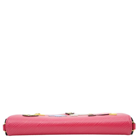 Louis Vuitton  Felicie Pochette Easter Bunny Epi Leather Crossbody Bag Red - Picture 6 of 15